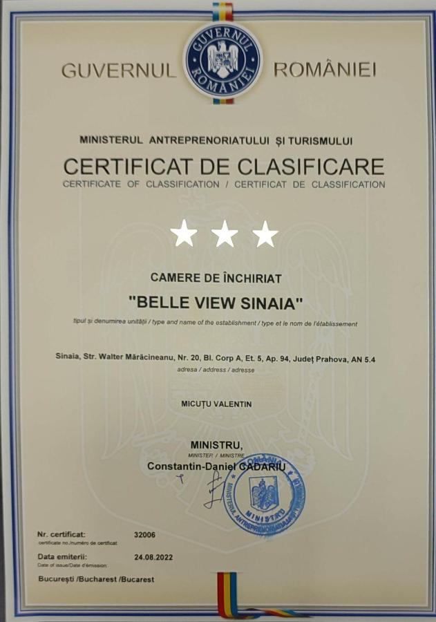Belle View Sinaia-Free Parking Apartment Bagian luar foto
